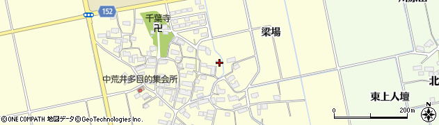 福島県会津若松市北会津町中荒井（稲荷）周辺の地図