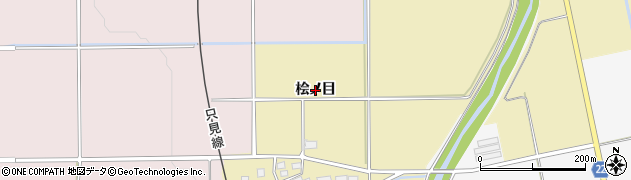 福島県会津美里町（大沼郡）鶴野辺（桧ノ目）周辺の地図