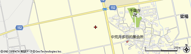 福島県会津若松市北会津町中荒井（西舘）周辺の地図