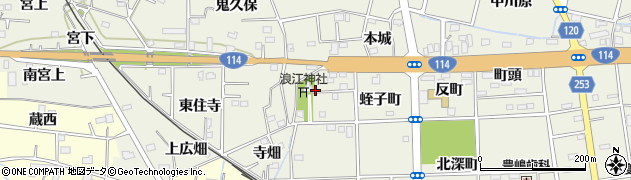 浪江神社周辺の地図