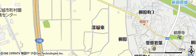 福島県会津若松市神指町大字南四合（深川東）周辺の地図