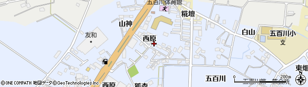 福島県本宮市荒井山神周辺の地図