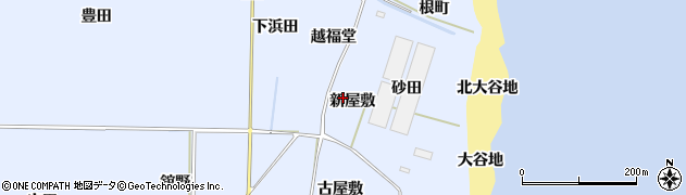 福島県浪江町（双葉郡）棚塩（新屋敷）周辺の地図