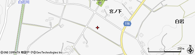 福島県本宮市白岩（宮関）周辺の地図