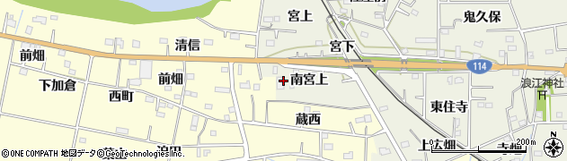 福島県浪江町（双葉郡）権現堂（南宮上）周辺の地図