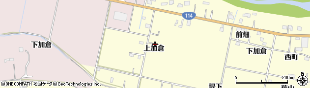 福島県浪江町（双葉郡）川添（上加倉）周辺の地図