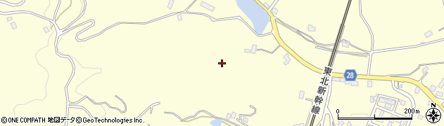 福島県本宮市糠沢（西笹田）周辺の地図