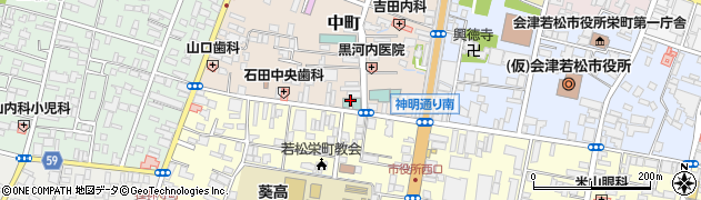 會津つるやホテル周辺の地図