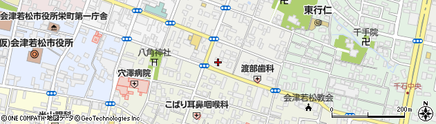 釜寅　会津若松店周辺の地図
