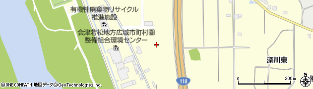 福島県会津若松市神指町大字南四合（深川西）周辺の地図