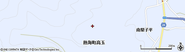福島県郡山市熱海町高玉（木別当）周辺の地図