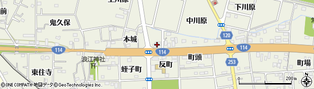 福島県双葉郡浪江町権現堂本城12周辺の地図