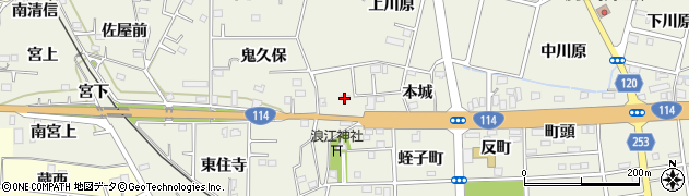 福島県双葉郡浪江町権現堂本城33周辺の地図