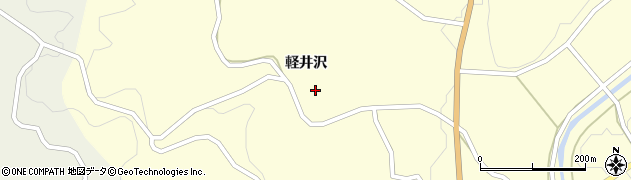 福島県田村市船引町新舘（軽井沢）周辺の地図