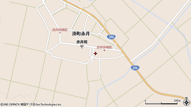 〒965-0201 福島県会津若松市湊町赤井の地図