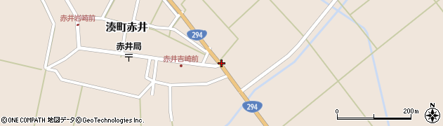 福島県会津若松市湊町大字赤井（丸内）周辺の地図