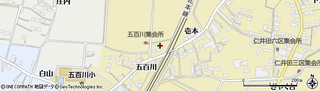 福島県本宮市仁井田（壱本）周辺の地図