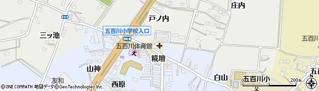 福島県本宮市仁井田（糀壇）周辺の地図