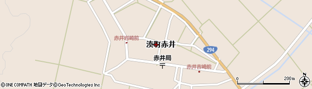 福島県会津若松市湊町大字赤井（赤井）周辺の地図
