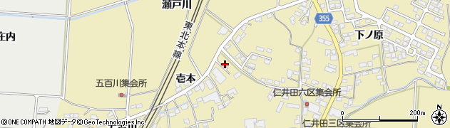 福島県本宮市仁井田（瀬戸川）周辺の地図