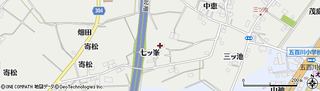 福島県本宮市青田（萱林）周辺の地図
