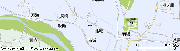 福島県浪江町（双葉郡）北幾世橋（北城）周辺の地図