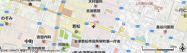 なごみ 会津若松市周辺の地図