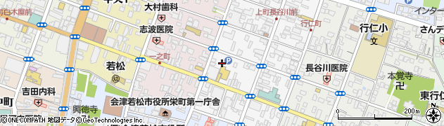 福島県会津若松市上町周辺の地図