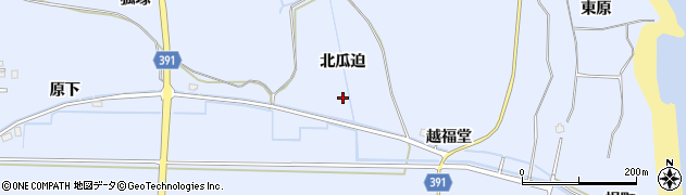 福島県浪江町（双葉郡）棚塩（北瓜迫）周辺の地図