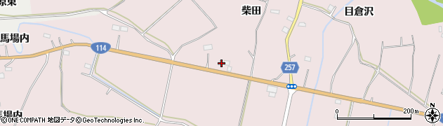 福島県浪江町（双葉郡）加倉（柴田）周辺の地図