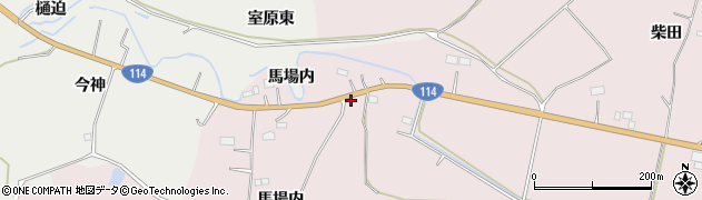 福島県双葉郡浪江町加倉馬場内周辺の地図