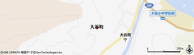 石川県珠洲市大谷町周辺の地図