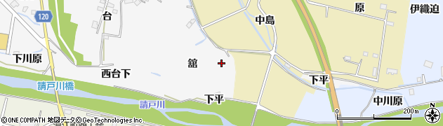 福島県浪江町（双葉郡）西台（舘）周辺の地図