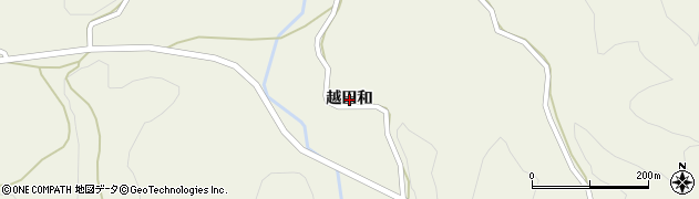 福島県田村市船引町南移越田和周辺の地図