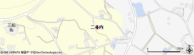 福島県本宮市糠沢（二斗内）周辺の地図