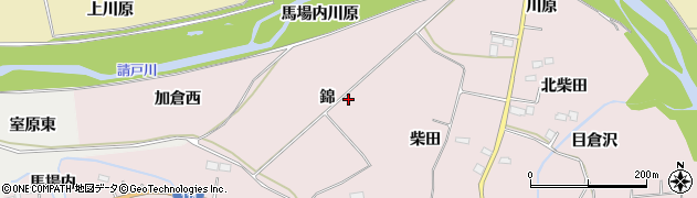 福島県浪江町（双葉郡）加倉（錦）周辺の地図