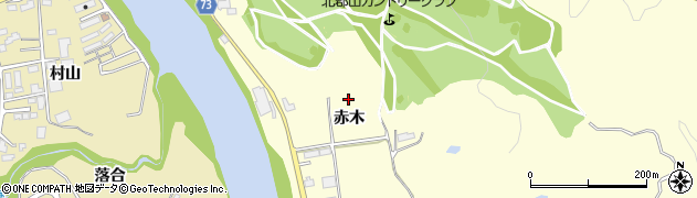 福島県本宮市糠沢（赤木）周辺の地図