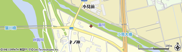 福島県会津若松市神指町大字南四合（小見前丁）周辺の地図