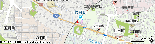七日町駅周辺の地図