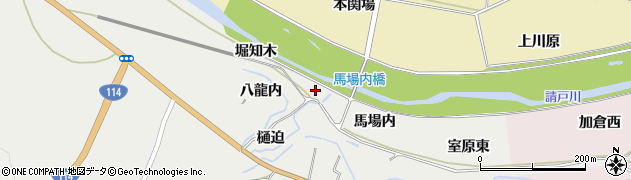 福島県浪江町（双葉郡）室原（馬場内）周辺の地図