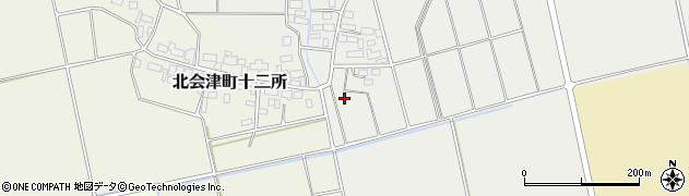 福島県会津若松市北会津町本田（中村）周辺の地図