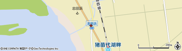 志田浜周辺の地図