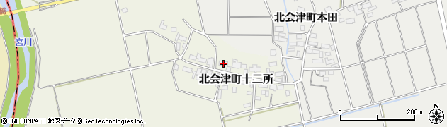 福島県会津若松市北会津町十二所1064周辺の地図