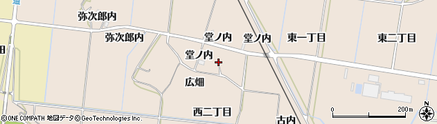 福島県浪江町（双葉郡）酒田（堂ノ内）周辺の地図