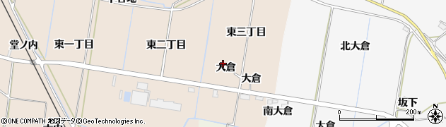 福島県浪江町（双葉郡）酒田（大倉）周辺の地図