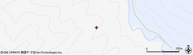 福島県郡山市熱海町中山（牛房沢）周辺の地図