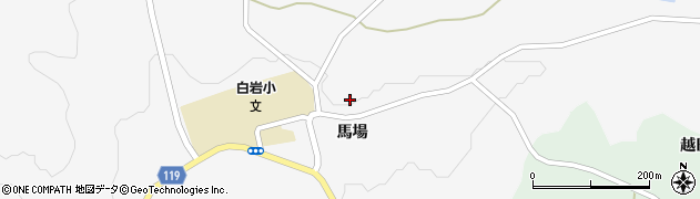 福島県本宮市白岩（馬場）周辺の地図