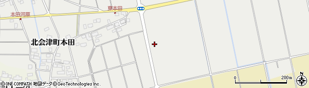 福島県会津若松市北会津町本田（銀山道上）周辺の地図
