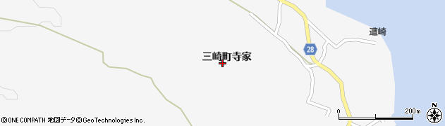 石川県珠洲市三崎町寺家周辺の地図