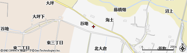 福島県双葉郡浪江町西台谷地周辺の地図